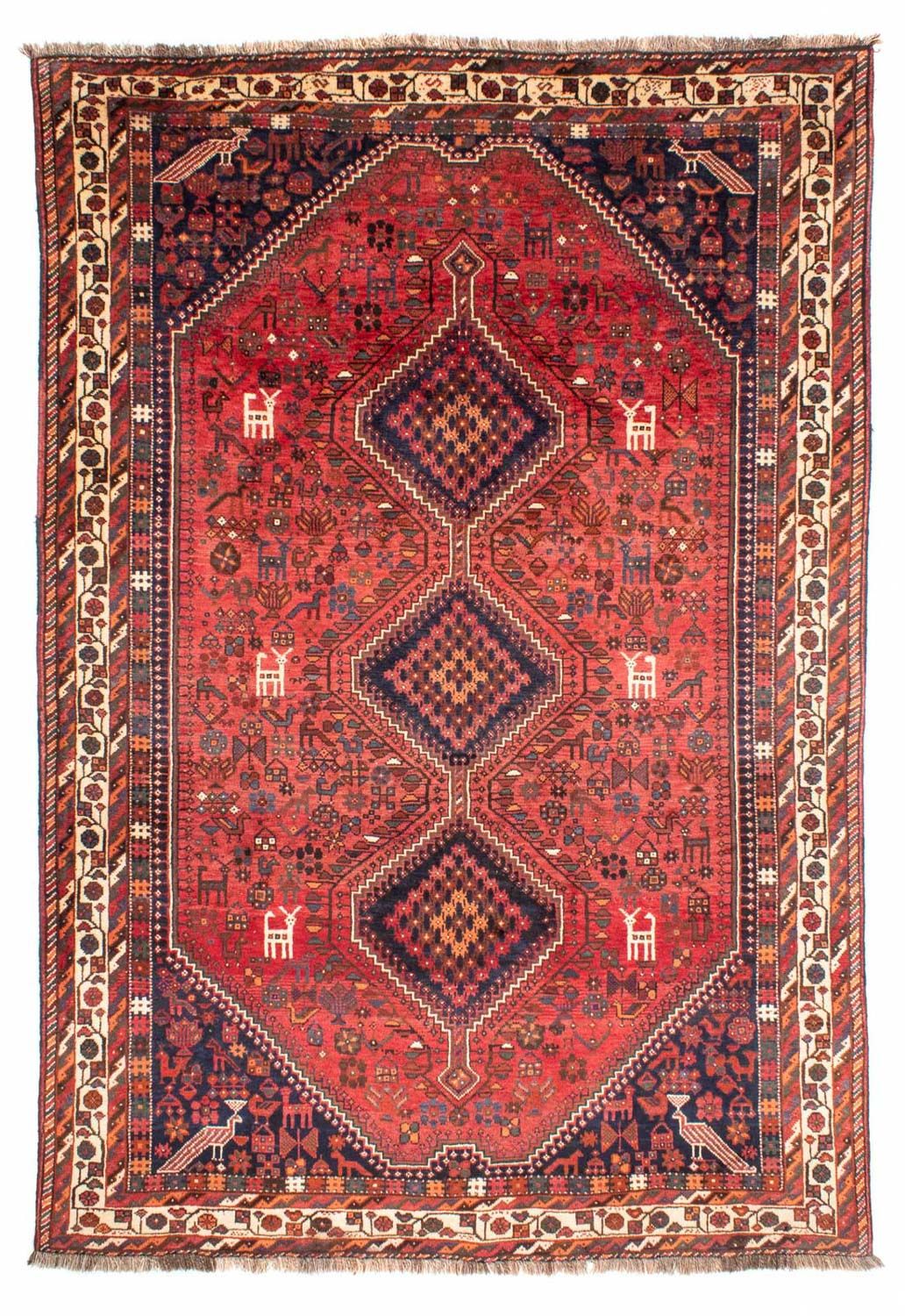 Tapis persan - Nomadic - 308 x 206 cm - rouge