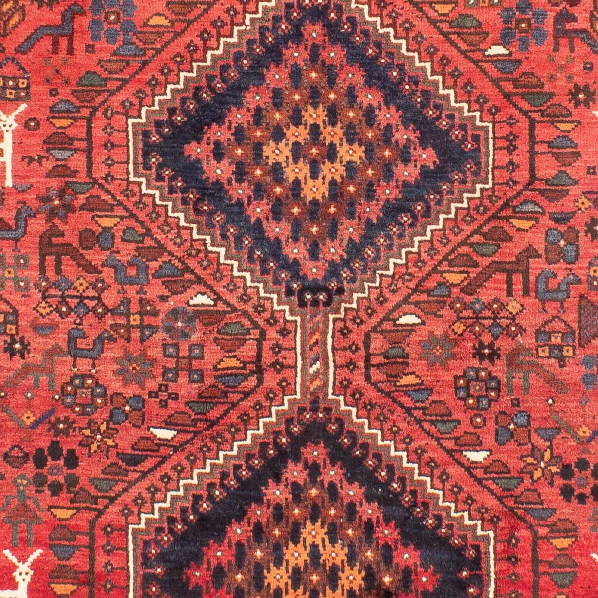 Tapis persan - Nomadic - 308 x 206 cm - rouge