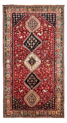 Tapis persan - Nomadic - 285 x 160 cm - rouge foncé