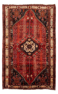 Tapis persan - Nomadic - 258 x 163 cm - rouge foncé
