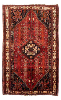 Tapis persan - Nomadic - 258 x 163 cm - rouge foncé