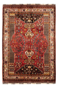 Tapis persan - Nomadic - 243 x 170 cm - rouge foncé