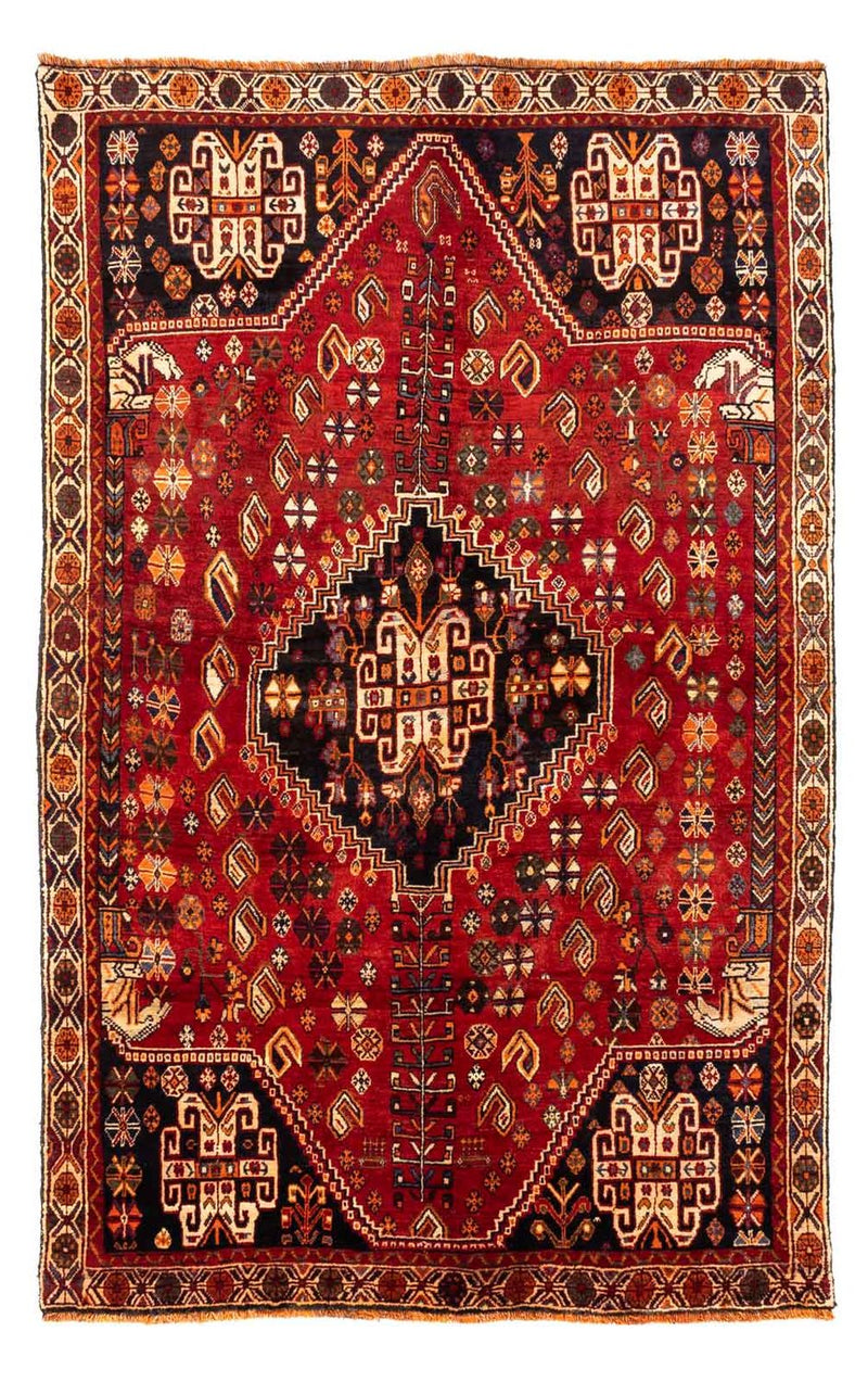 Tapis persan - Nomadic - 247 x 153 cm - rouge foncé