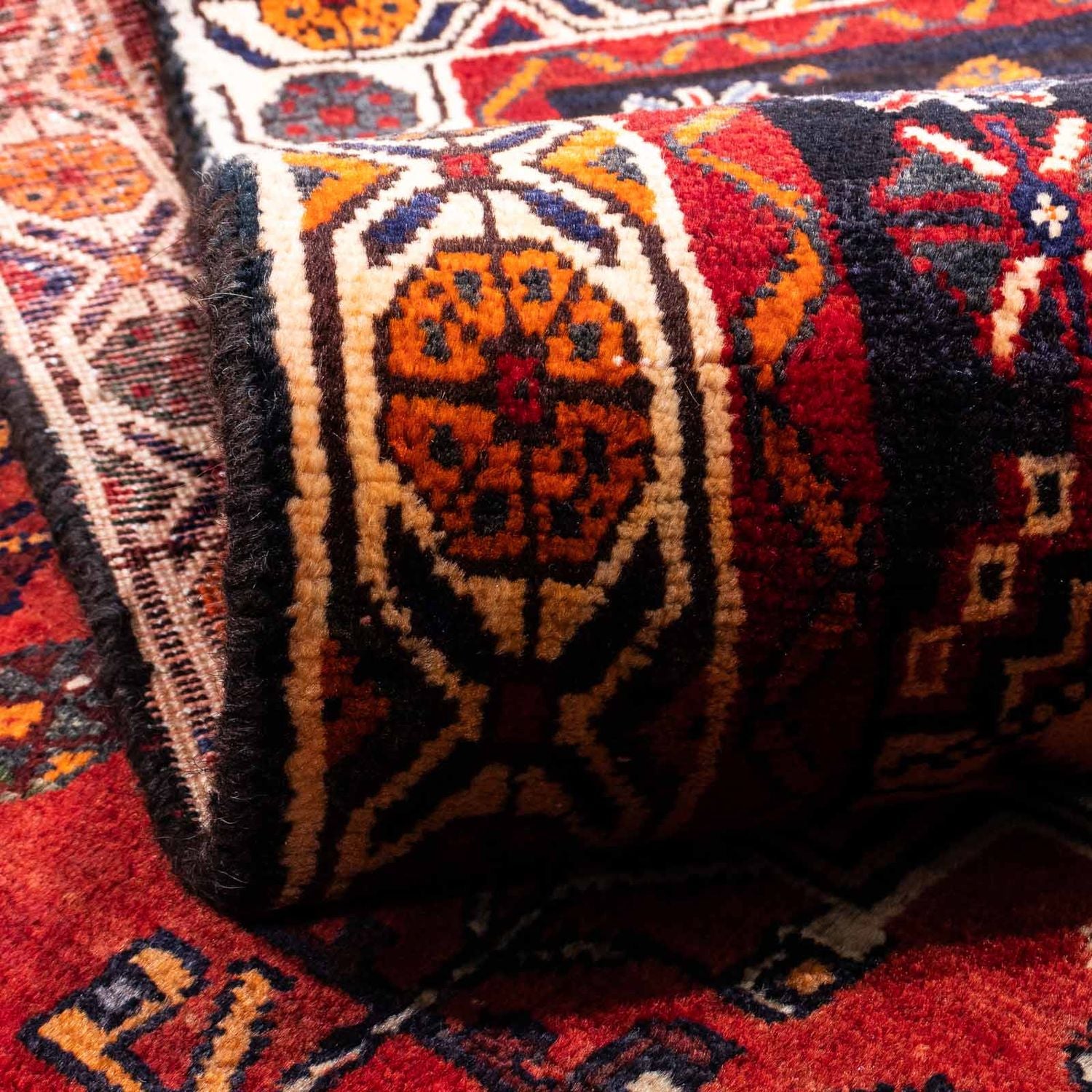 Tapis persan - Nomadic - 247 x 153 cm - rouge foncé