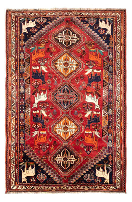 Tapis persan - Nomadic - 265 x 172 cm - rouge