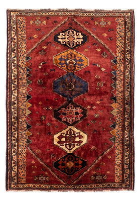 Tapis persan - Nomadic - 238 x 174 cm - rouge foncé