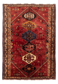 Tapis persan - Nomadic - 238 x 174 cm - rouge foncé