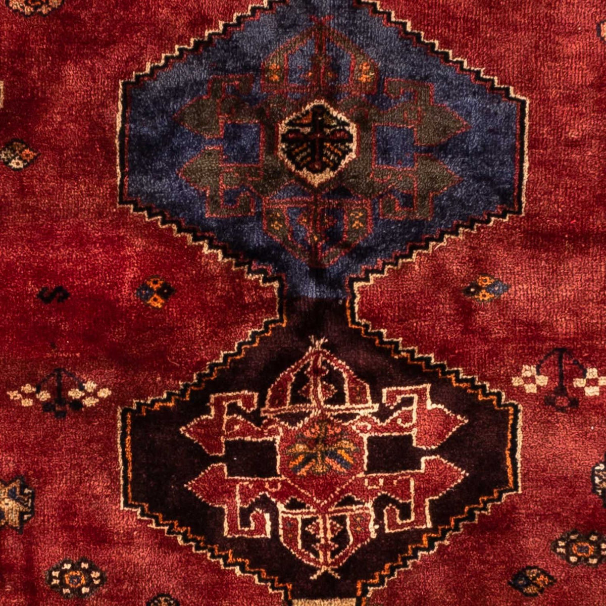 Tapis persan - Nomadic - 238 x 174 cm - rouge foncé