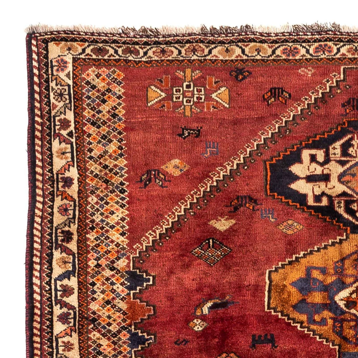 Tapis persan - Nomadic - 238 x 174 cm - rouge foncé