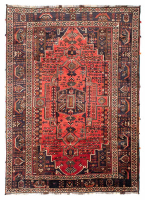 Tapis persan - Nomadic - 300 x 220 cm - rouge