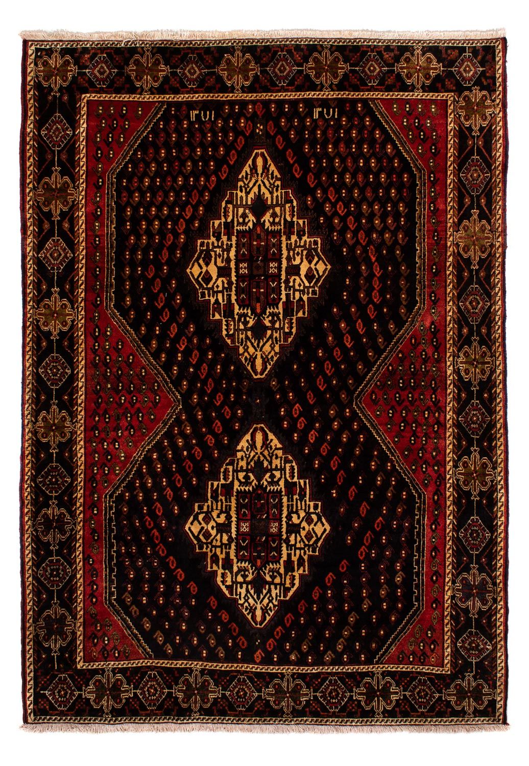 Tapis persan - Nomadic - 307 x 210 cm - bleu foncé