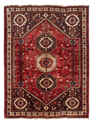 Tapis persan - Nomadic - 244 x 183 cm - rouge foncé