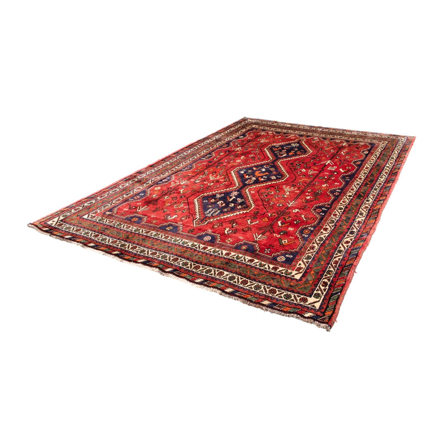 Tapis persan - Nomadic - 290 x 208 cm - rouge