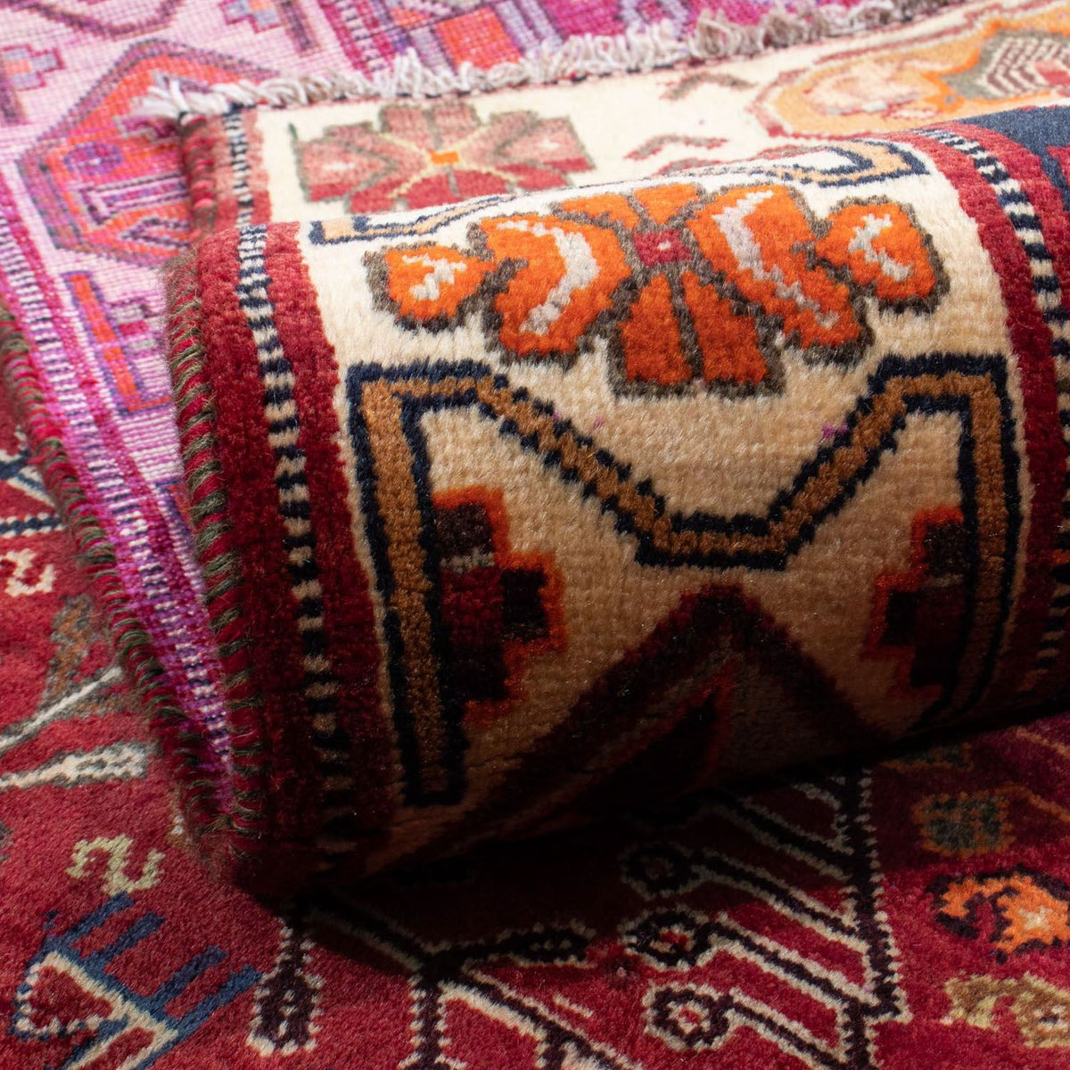 Tapis persan - Nomadic - 270 x 190 cm - rouge