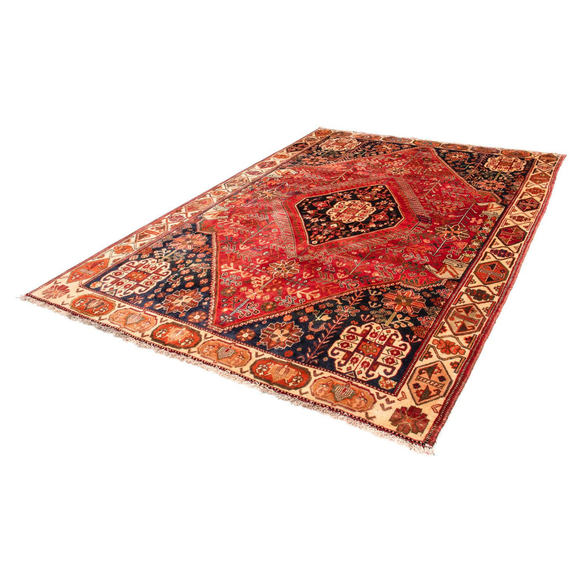 Tapis persan - Nomadic - 270 x 190 cm - rouge