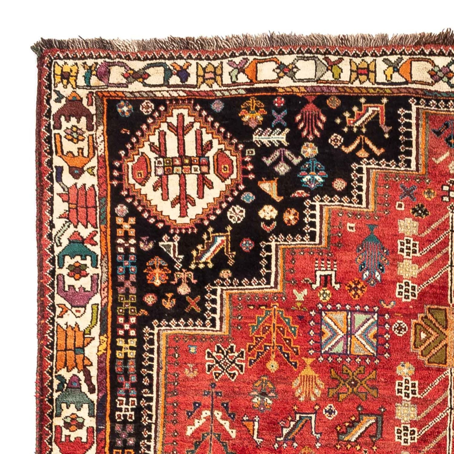 Tapis persan - Nomadic - 247 x 170 cm - rouge