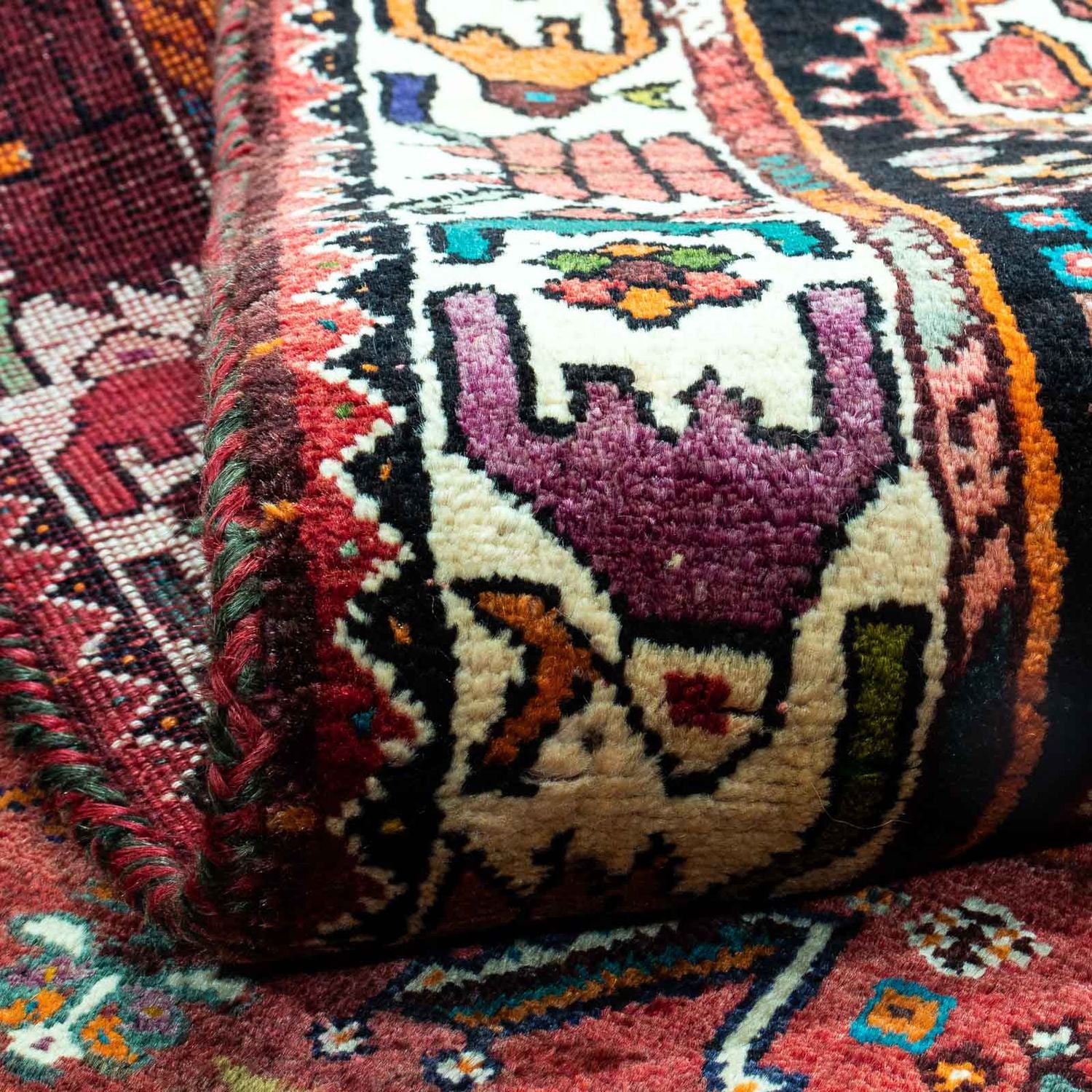 Tapis persan - Nomadic - 247 x 170 cm - rouge