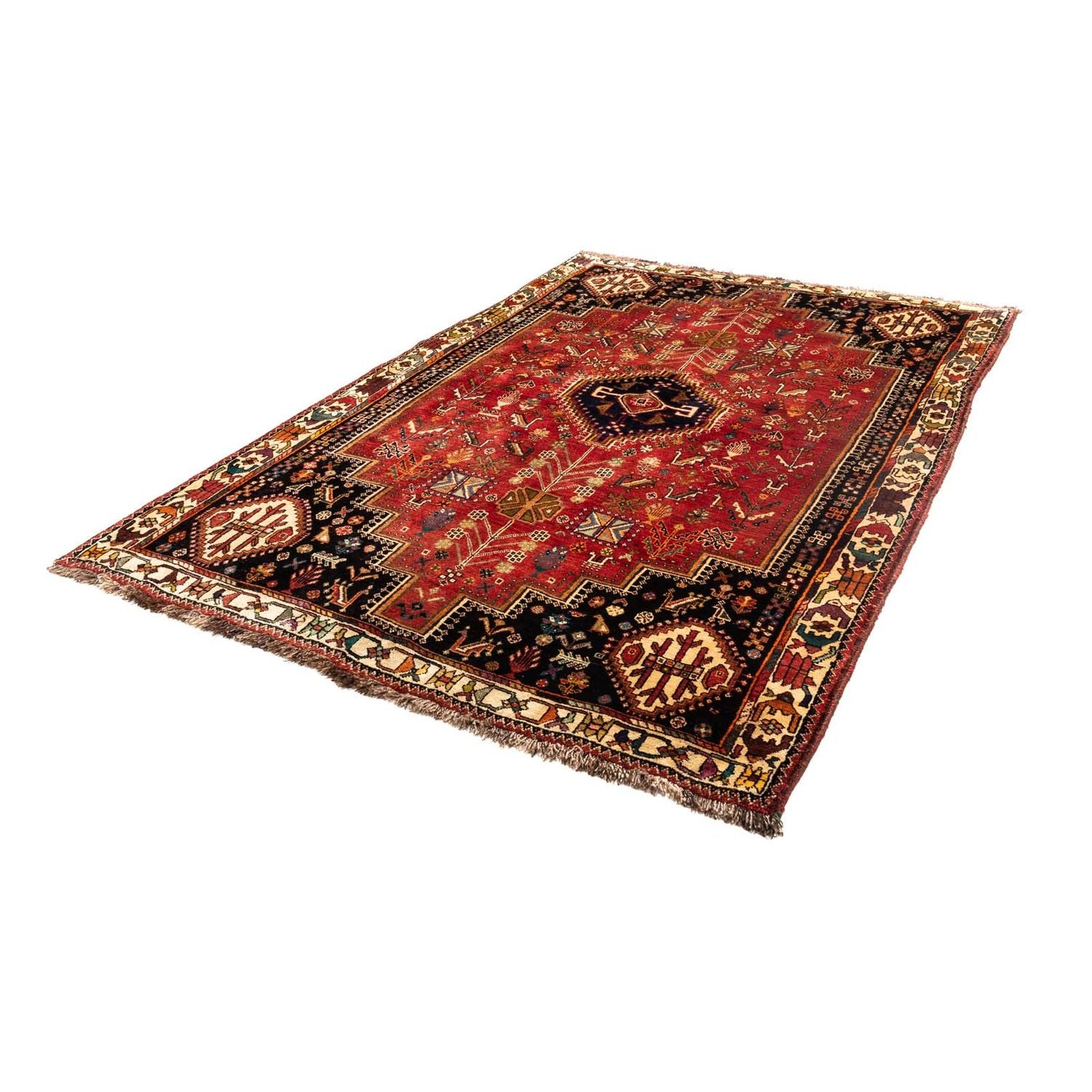 Tapis persan - Nomadic - 247 x 170 cm - rouge