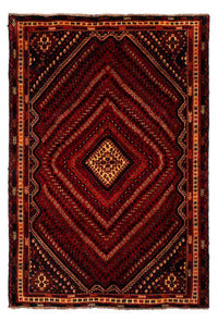Tapis persan - Nomadic - 277 x 193 cm - rouge foncé