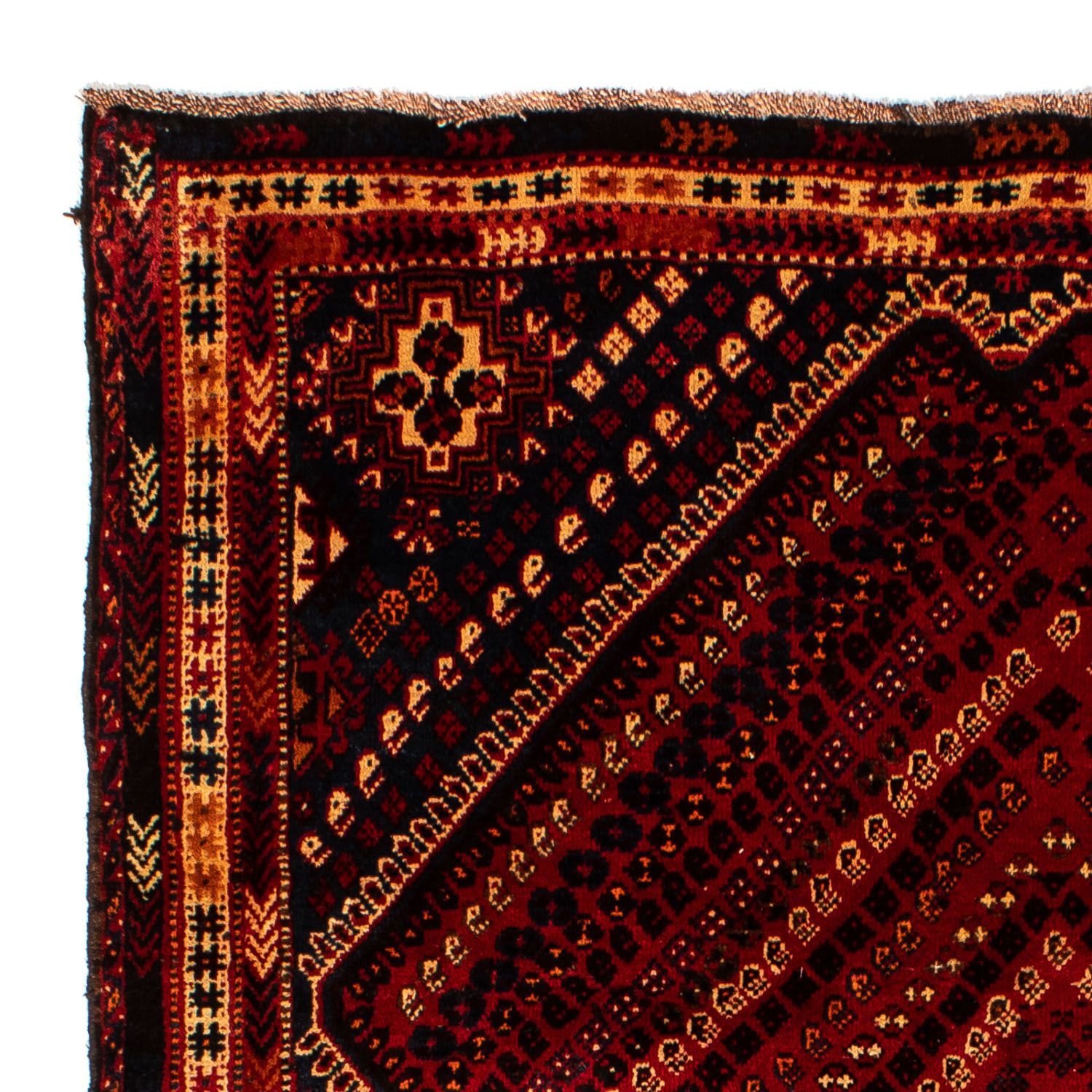 Tapis persan - Nomadic - 277 x 193 cm - rouge foncé