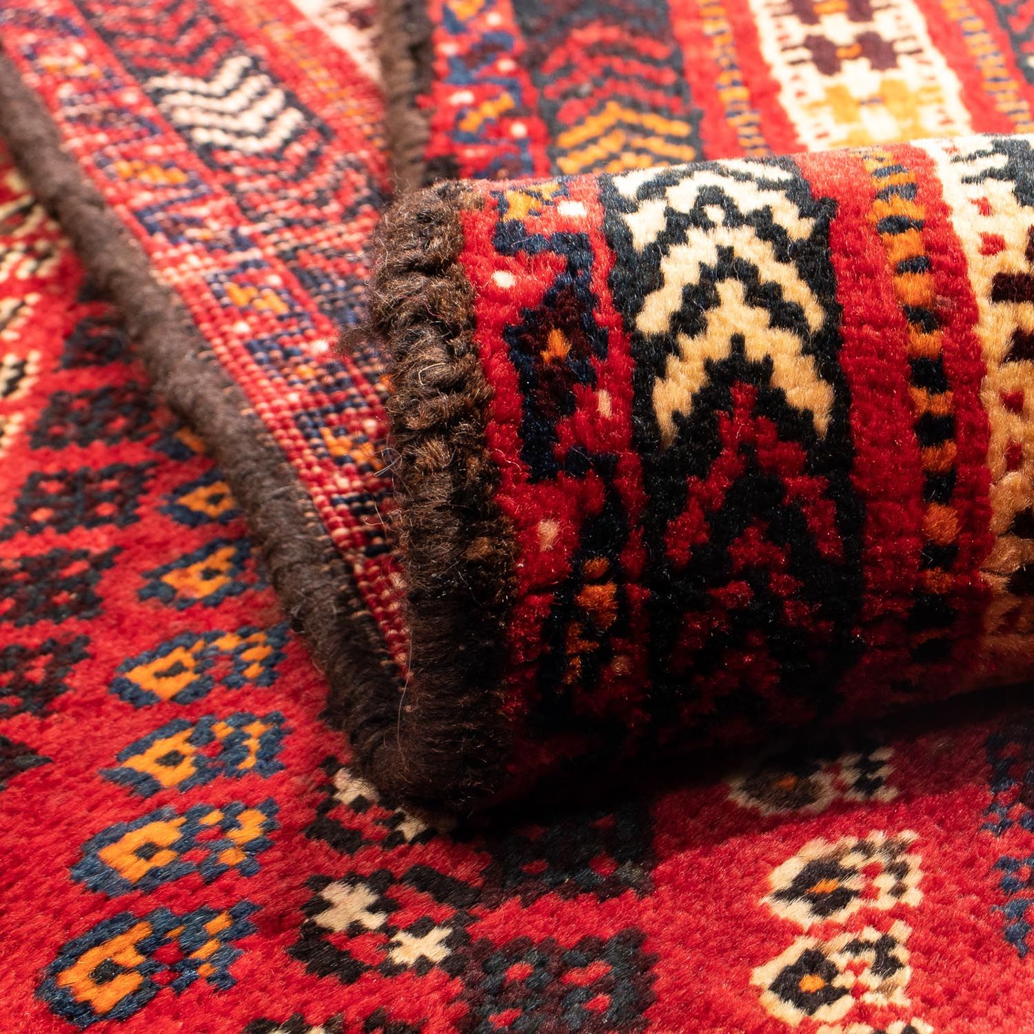 Tapis persan - Nomadic - 277 x 193 cm - rouge foncé