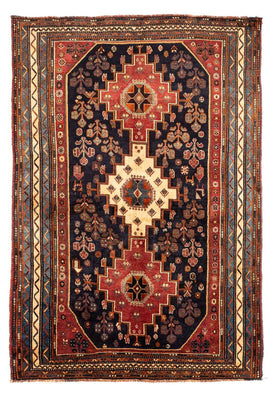 Tapis persan - Nomadic - 246 x 160 cm - bleu foncé