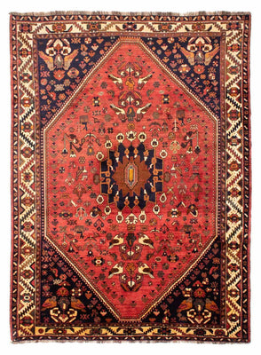 Tapis persan - Nomadic - 305 x 220 cm - rouge clair