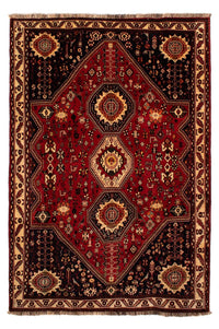 Tapis persan - Nomadic - 295 x 210 cm - rouge foncé