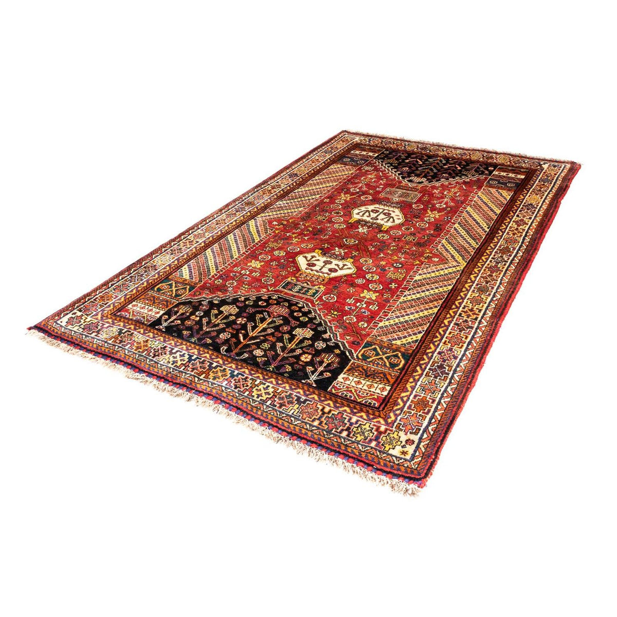 Tapis persan - Nomadic - 250 x 153 cm - rouge foncé