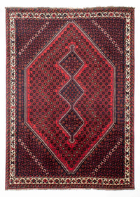 Tapis persan - Nomadic - 295 x 200 cm - rouge foncé