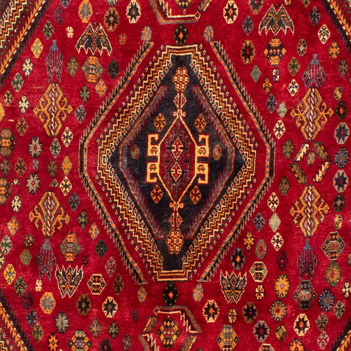Tapis persan - Nomadic - 272 x 190 cm - rouge foncé
