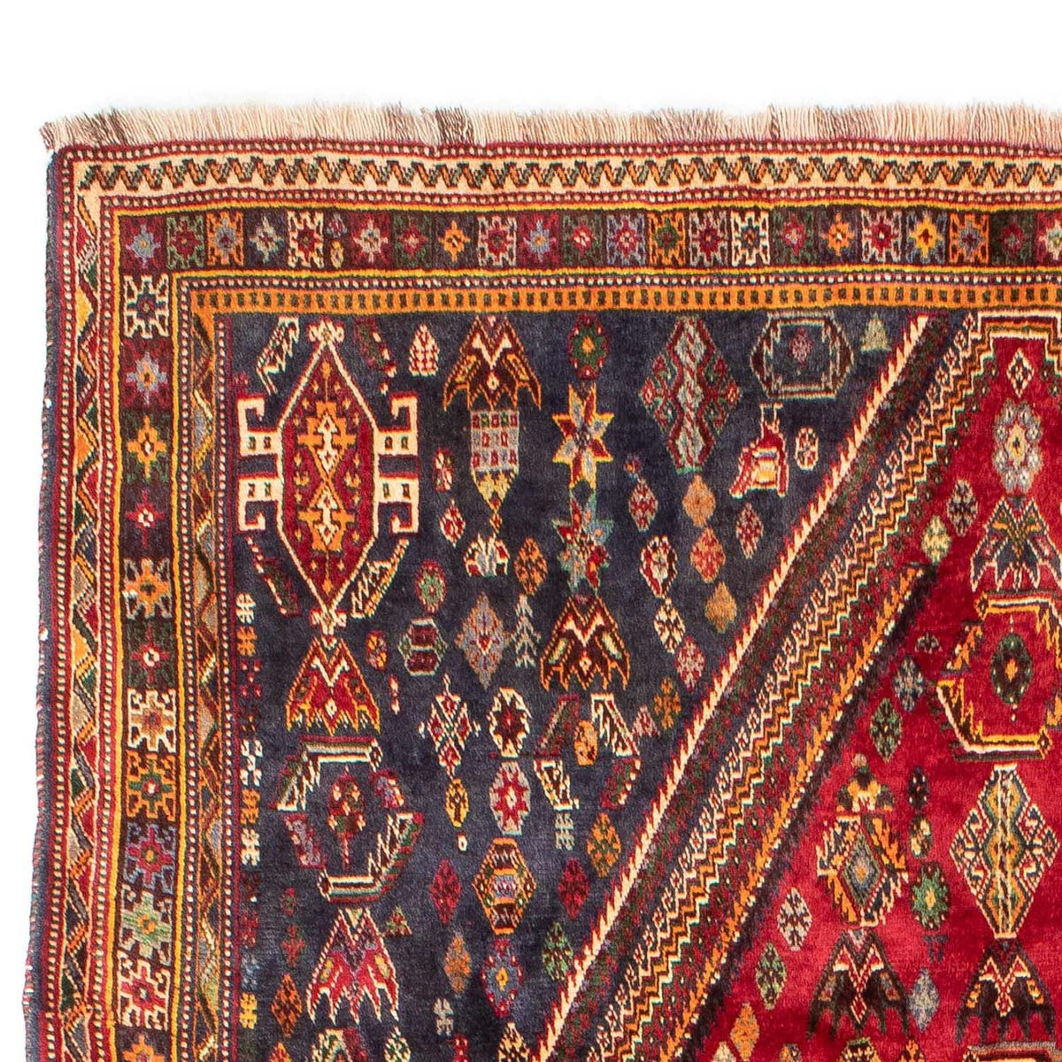 Tapis persan - Nomadic - 272 x 190 cm - rouge foncé