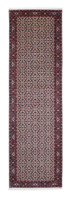 Tapis de couloir Tapis persan - Bidjar - 297 x 86 cm - beige