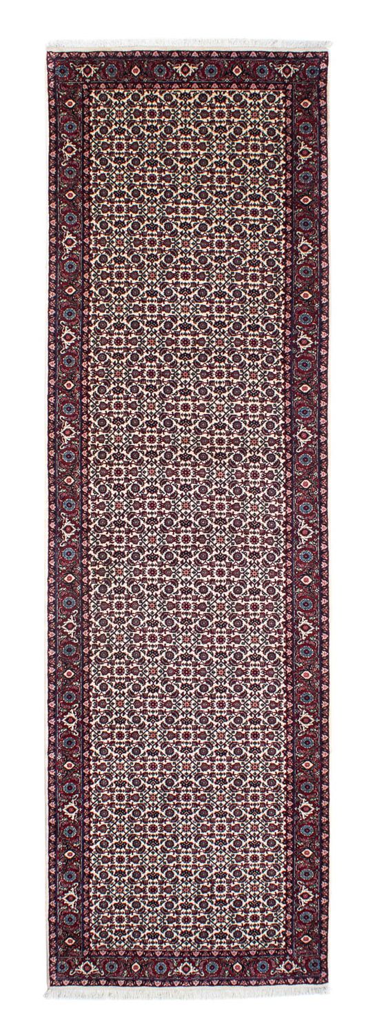 Tapis de couloir Tapis persan - Bidjar - 297 x 86 cm - beige
