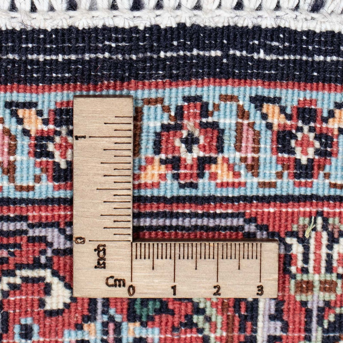 Tapis de couloir Tapis persan - Bidjar - 395 x 81 cm - beige