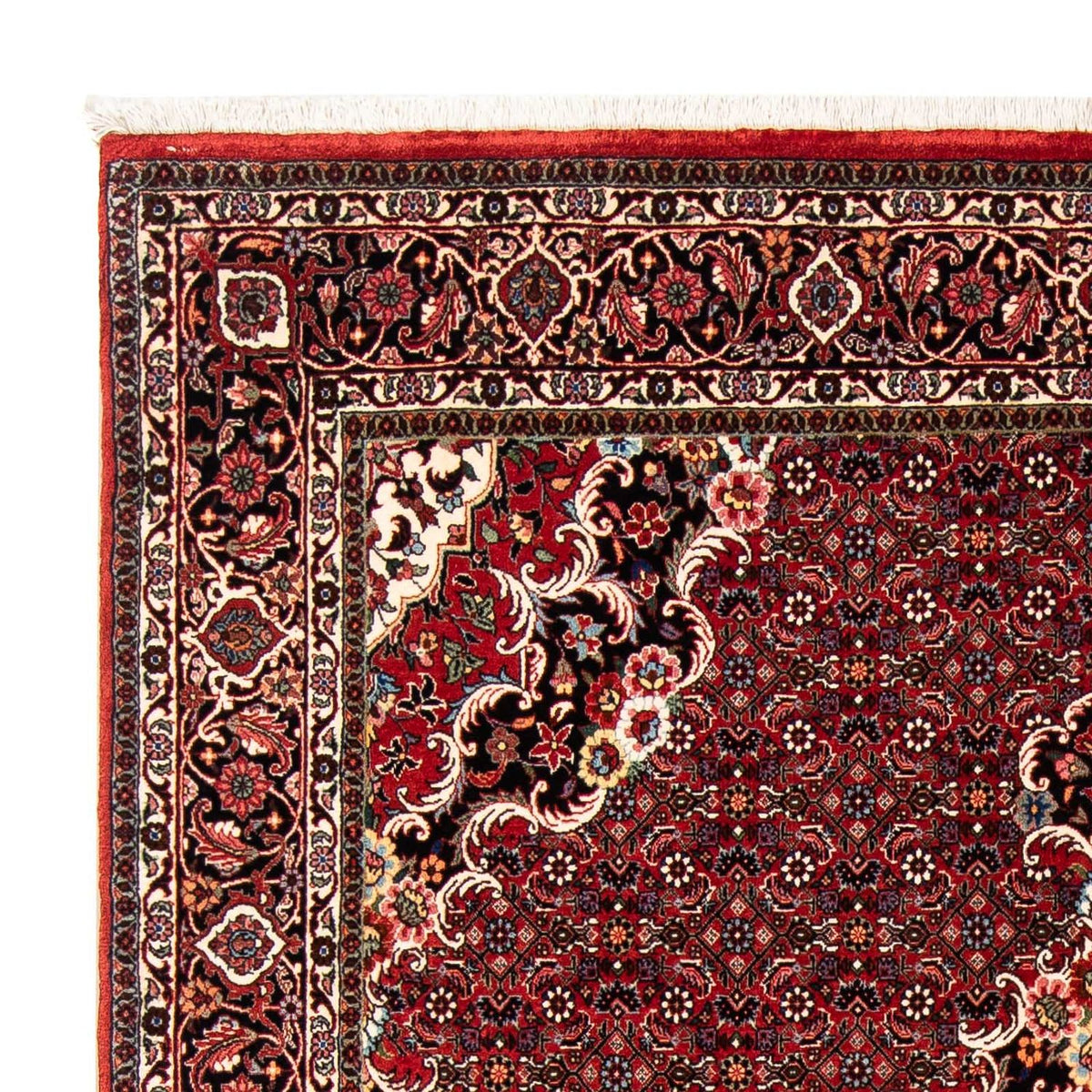 Tapis persan - Bidjar - 229 x 172 cm - rouge foncé