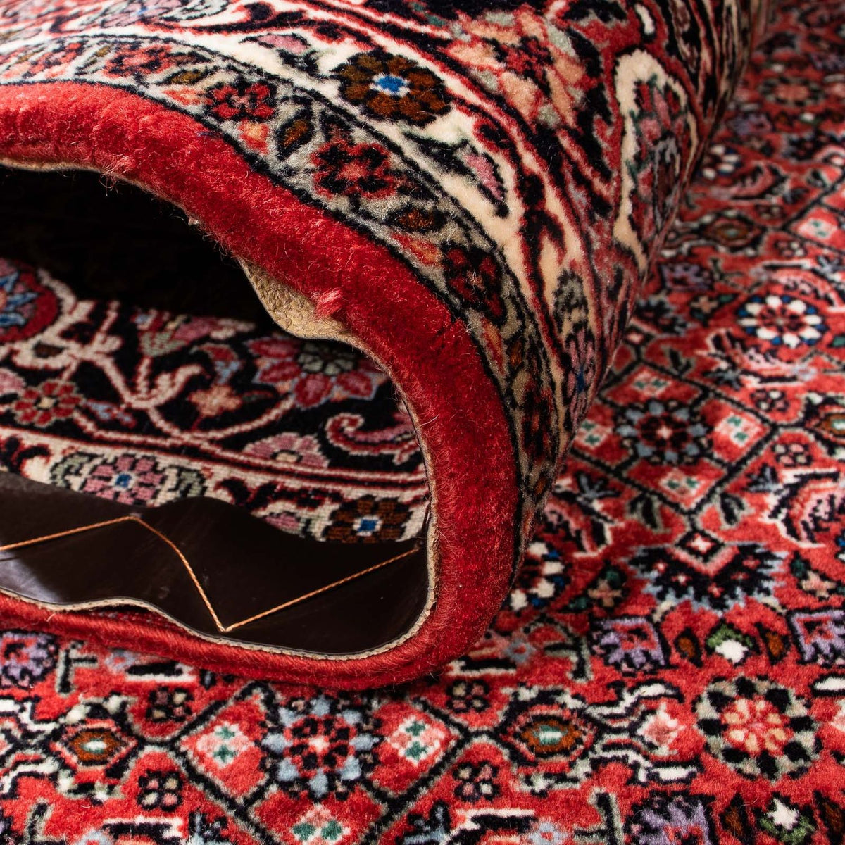 Tapis persan - Bidjar - 229 x 172 cm - rouge foncé