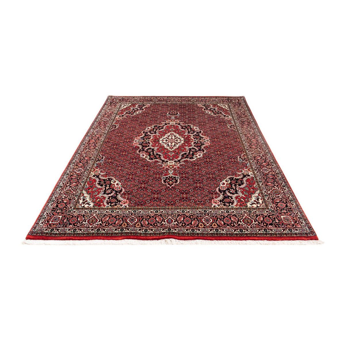 Tapis persan - Bidjar - 229 x 172 cm - rouge foncé