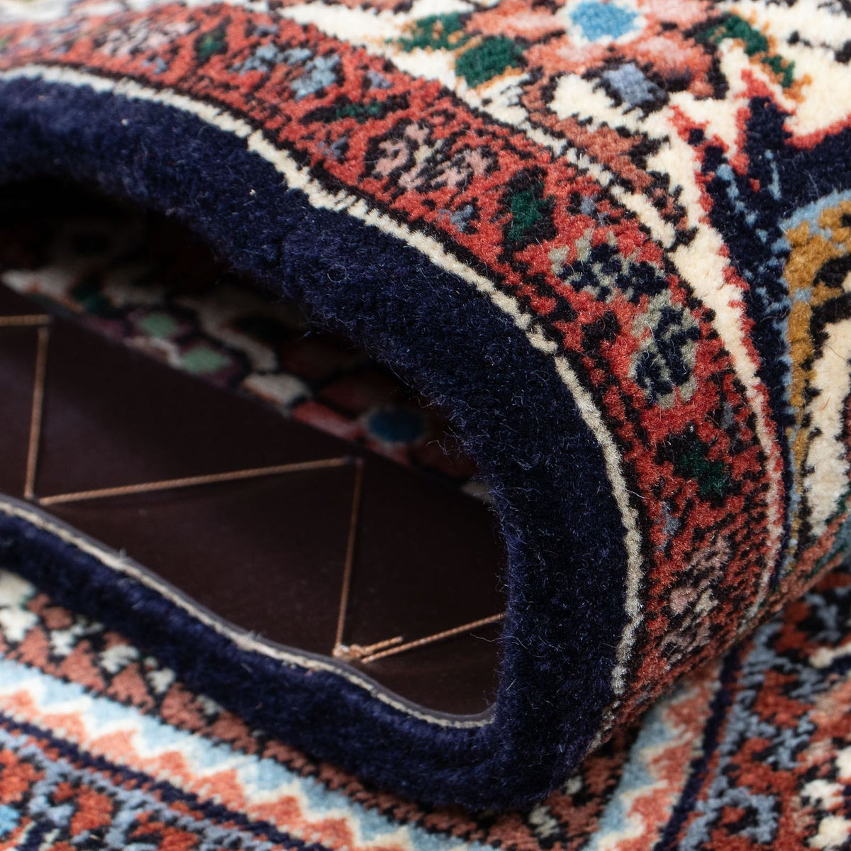 Tapis de couloir Tapis persan - Bidjar - 364 x 78 cm - multicolore