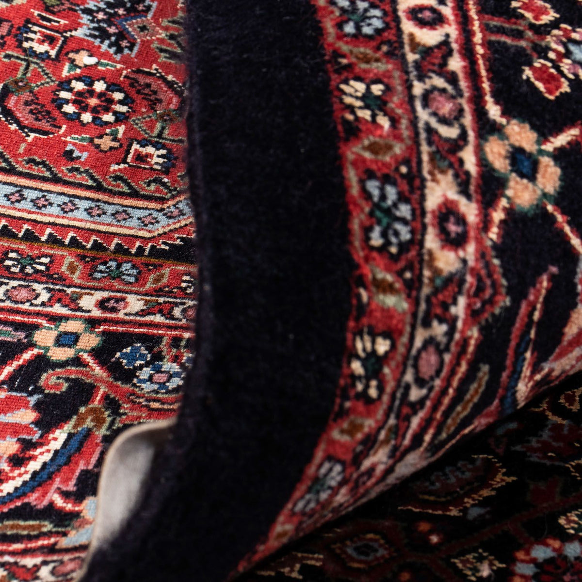 Tapis persan - Bidjar - 238 x 169 cm - bleu foncé