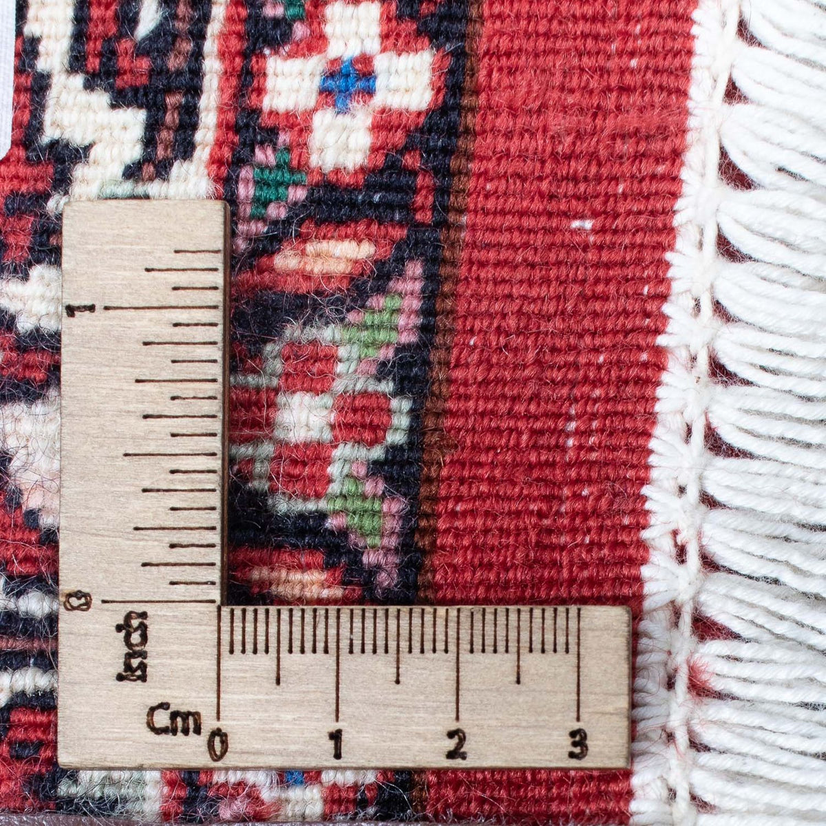 Tapis de couloir Tapis persan - Bidjar - 415 x 78 cm - rouge foncé