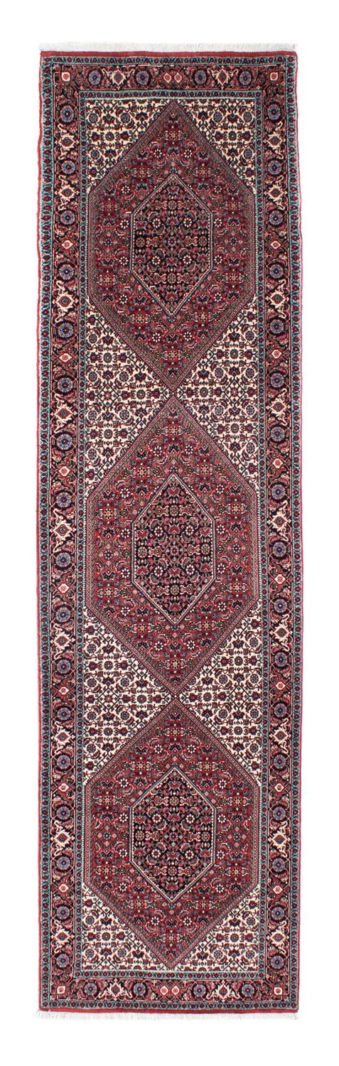 Tapis de couloir Tapis persan - Bidjar - 316 x 82 cm - rouge