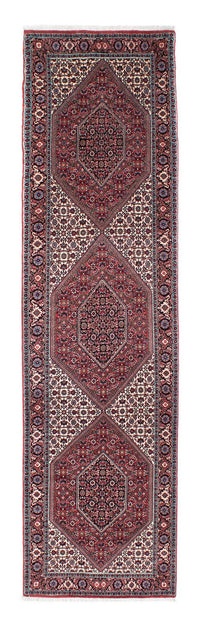 Tapis de couloir Tapis persan - Bidjar - 316 x 82 cm - rouge