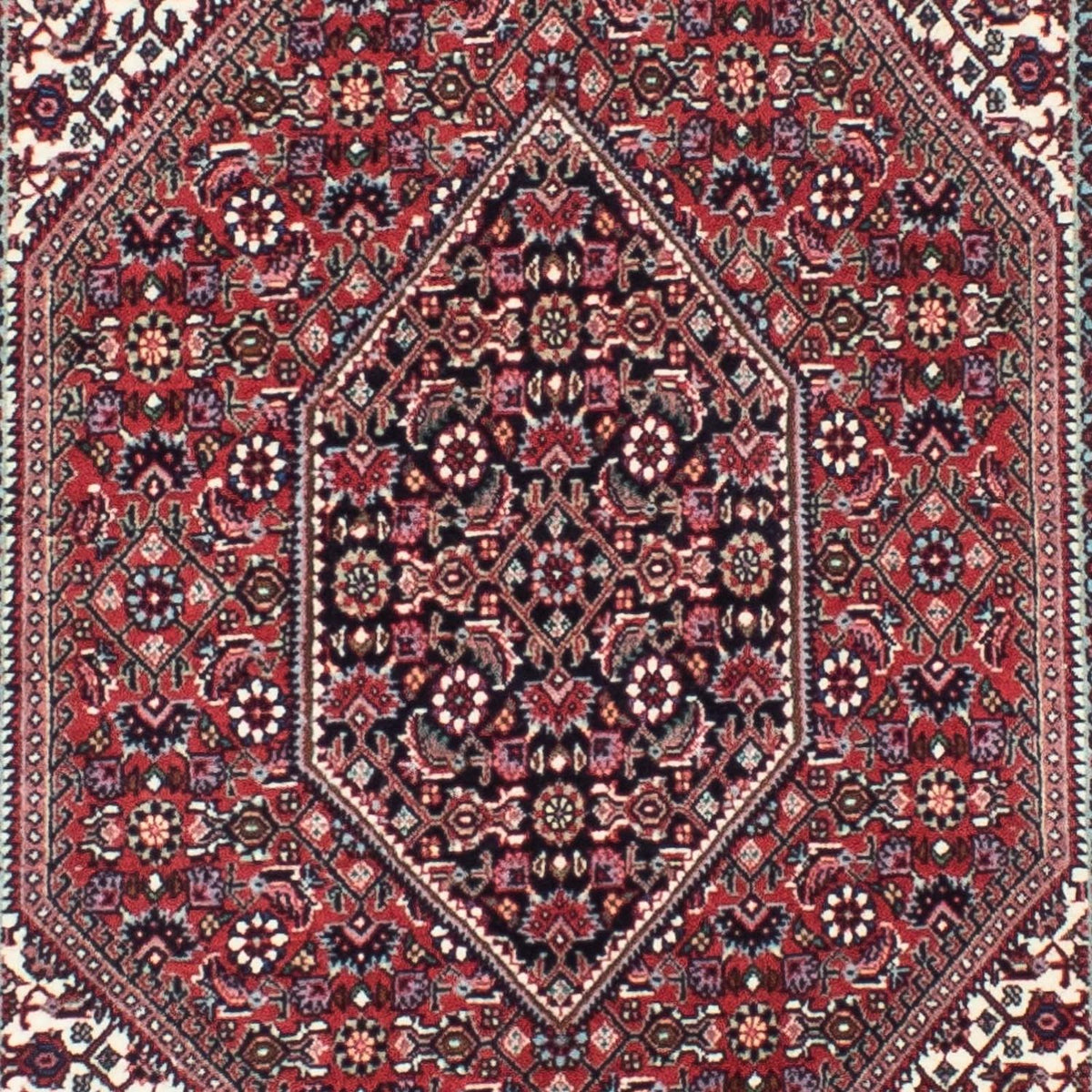 Tapis de couloir Tapis persan - Bidjar - 316 x 82 cm - rouge