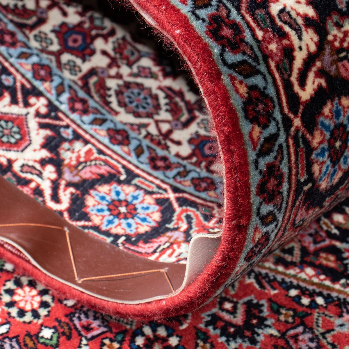 Tapis de couloir Tapis persan - Bidjar - 316 x 82 cm - rouge