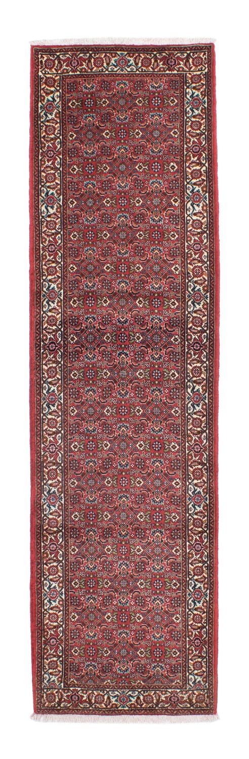 Tapis de couloir Tapis persan - Bidjar - 243 x 68 cm - rouge clair