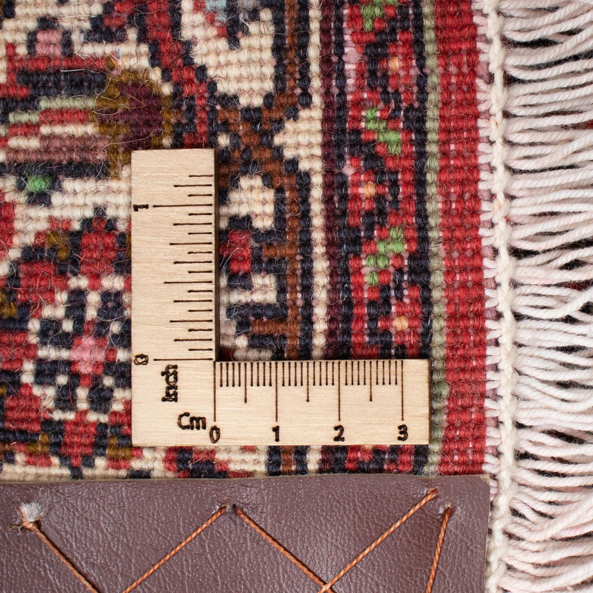 Tapis de couloir Tapis persan - Bidjar - 243 x 68 cm - rouge clair