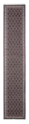 Tapis de couloir Tapis persan - Bidjar - 400 x 70 cm - gris