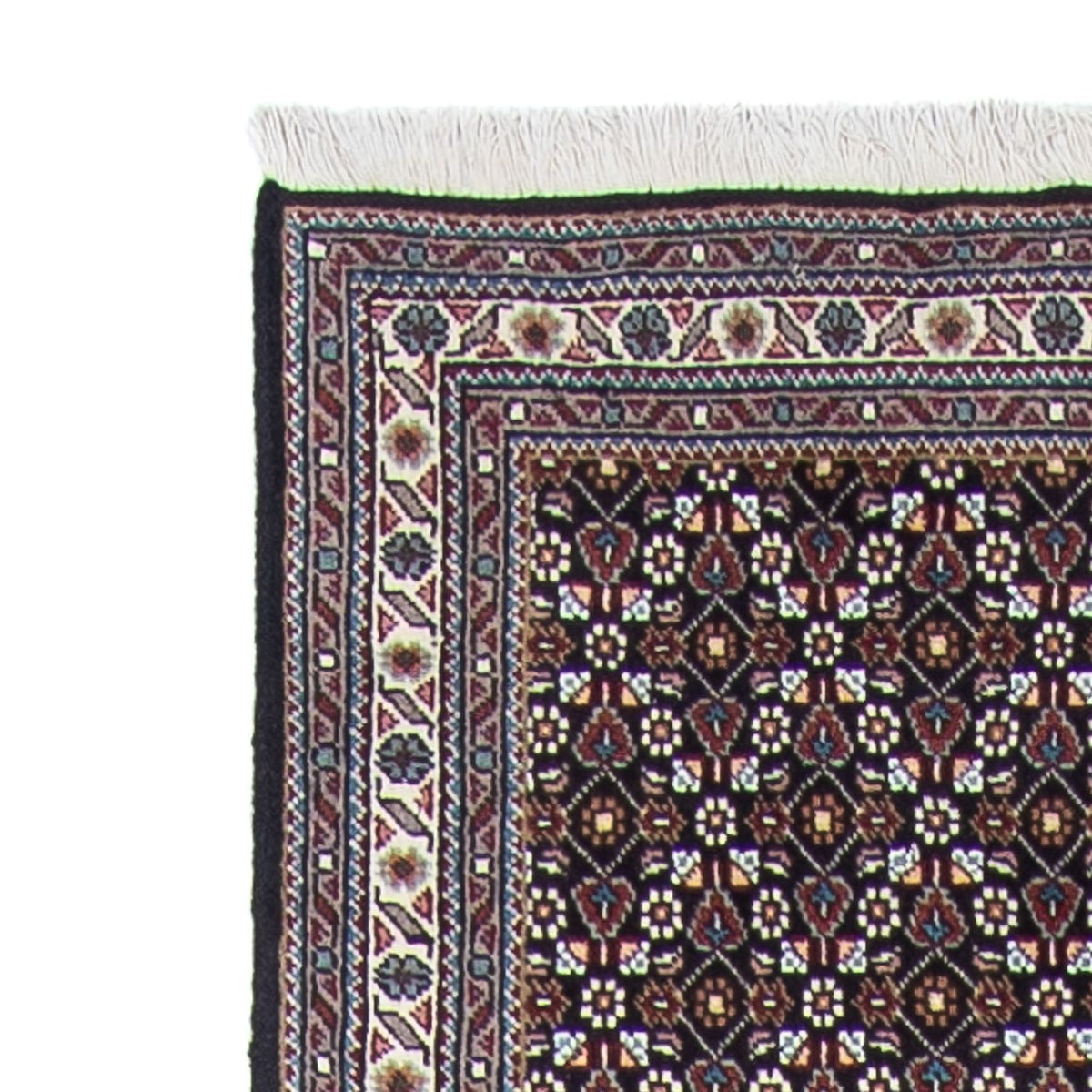 Tapis de couloir Tapis persan - Bidjar - 400 x 70 cm - gris