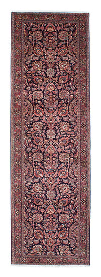 Tapis de couloir Tapis persan - Bidjar - 298 x 83 cm - bleu foncé
